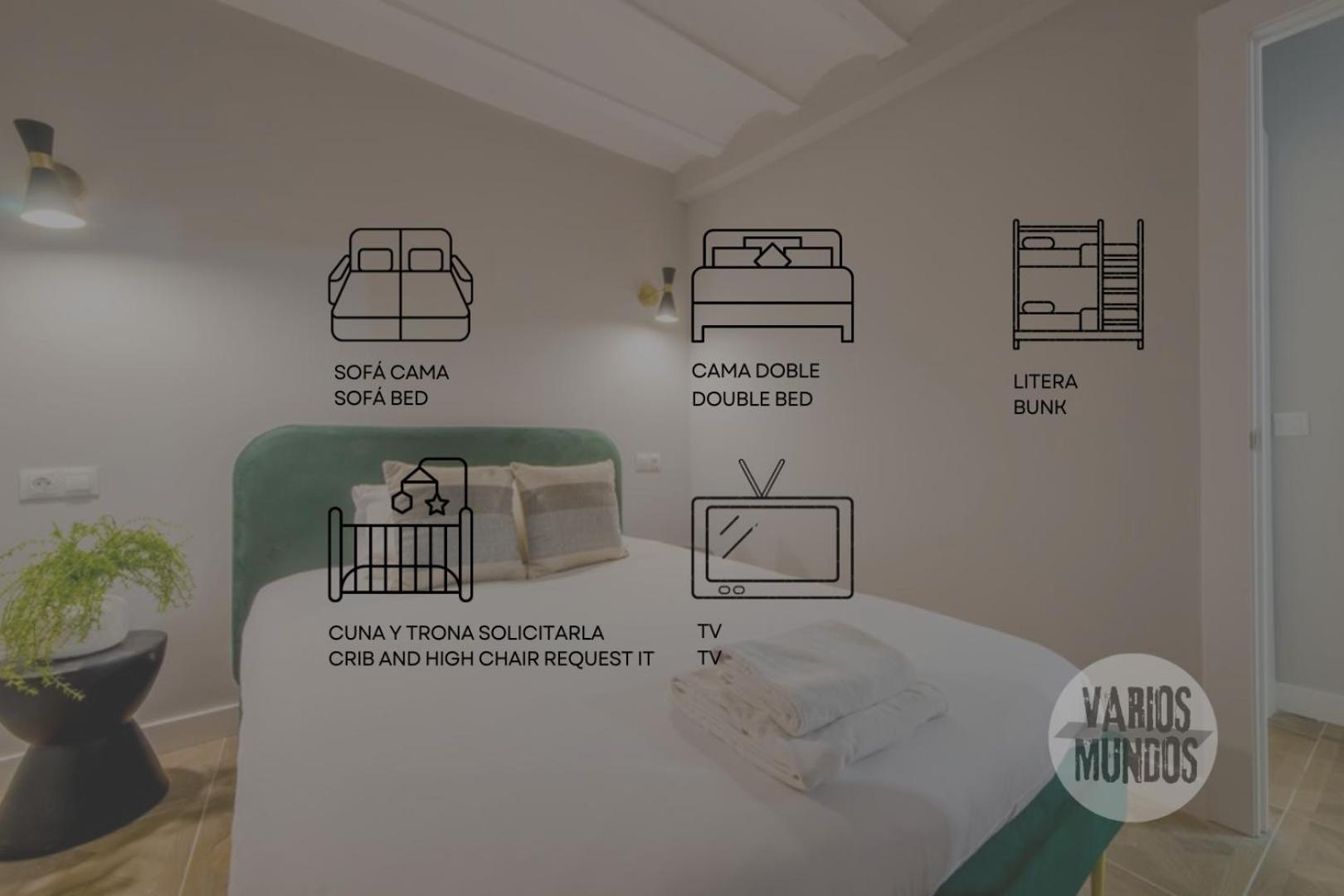 Confortable Apt Para 9Pax En El Centro De Madrid E3 Exteriör bild